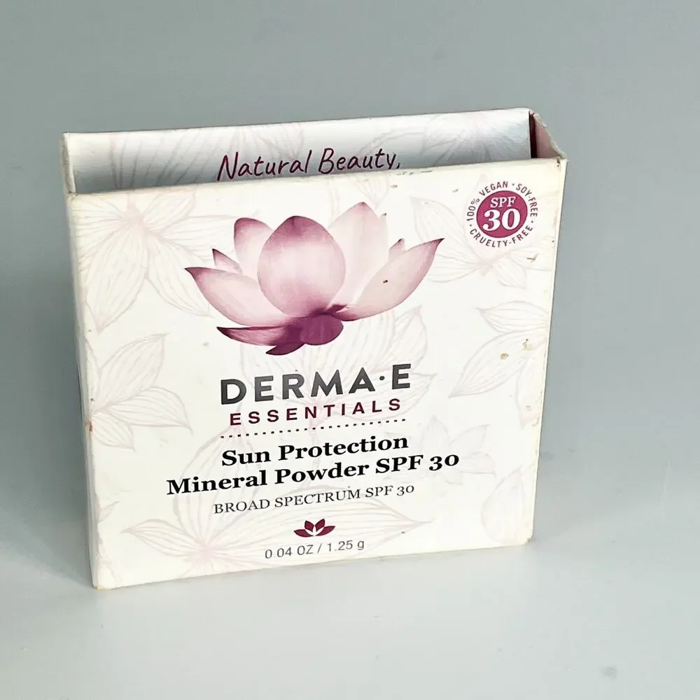 Derma-E Sun Protection Mineral Powder SPF 30 Travel .04 oz 1.25gl New